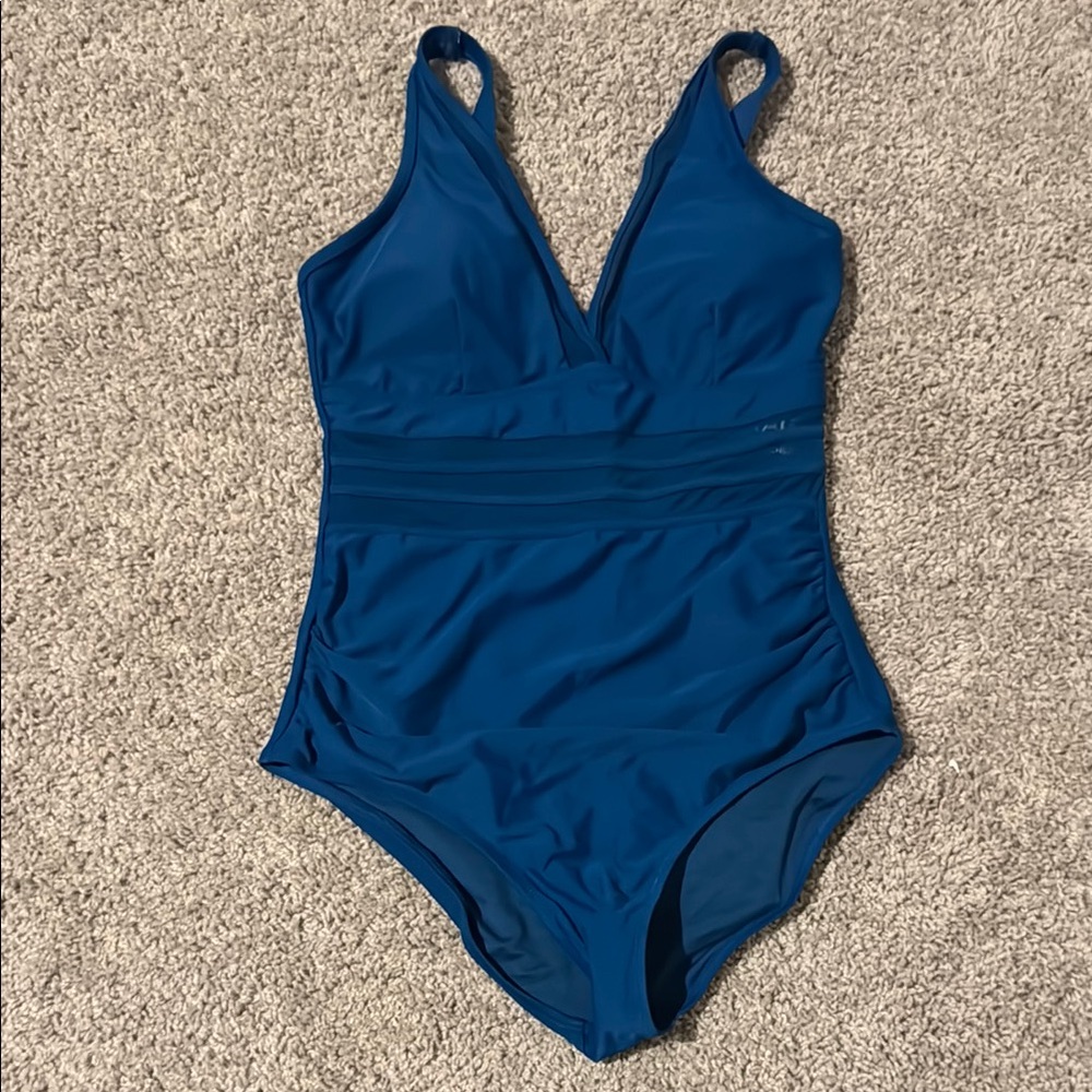Blue One Piece Swimsuit